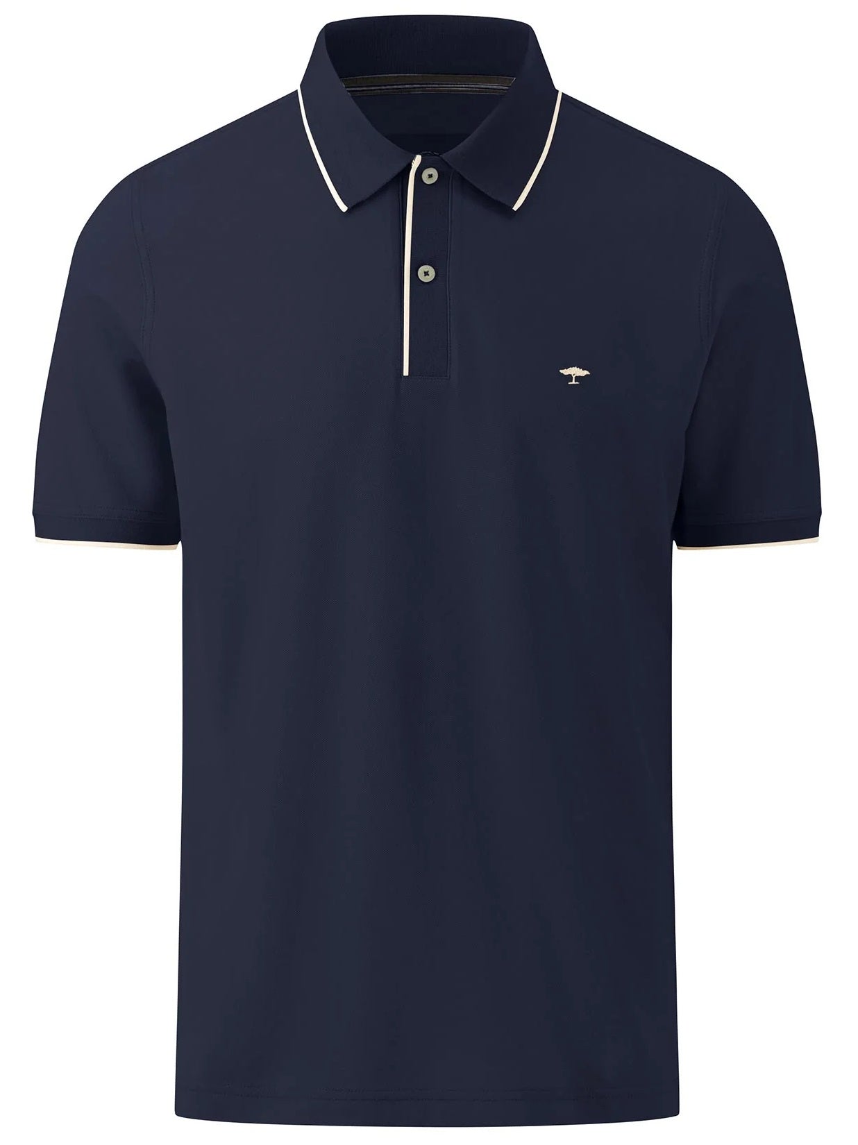 FYNCH HATTON Modern-Fit Polo Shirt - Men's Cotton Pique – Navy