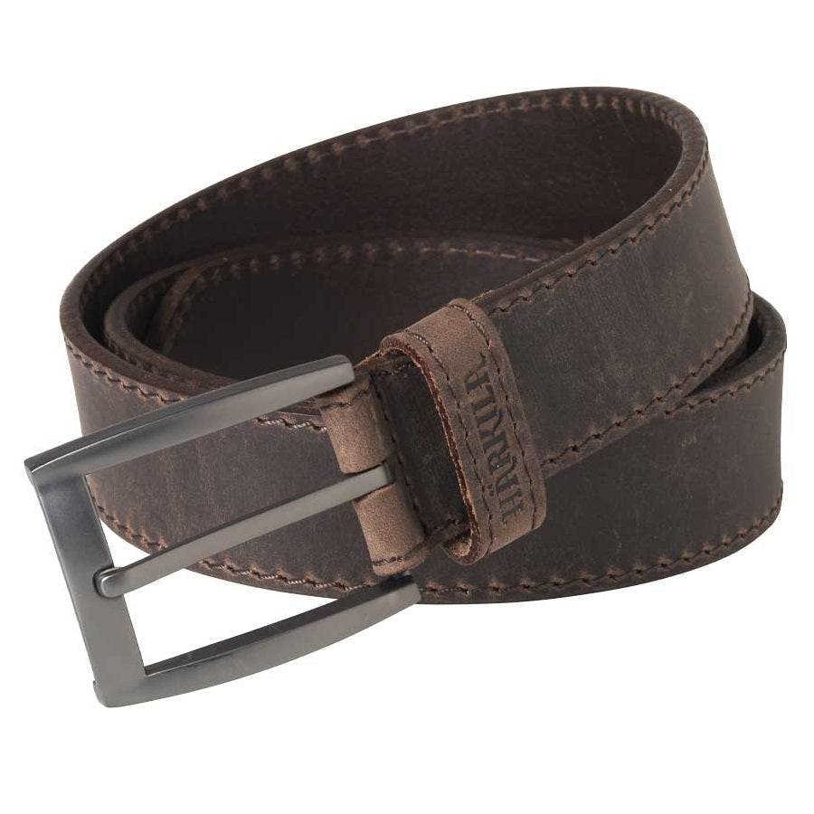 HARKILA Mens Arvak Leather Belt - Deep Brown
