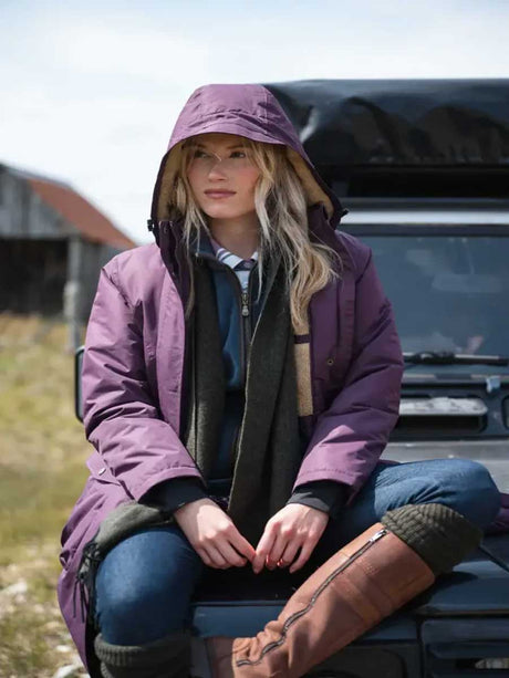 HOGGS OF FIFE Walker Waterproof Long Coat - Women's - Blackberry