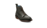 BARKER Jason Boots - Mens Lace Up - Black Split Suede - front view