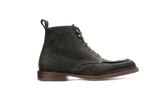 BARKER Jason Boots - Mens Lace Up - Black Split Suede - side view
