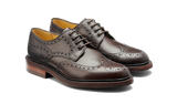 BARKER Kendall Shoes - Mens Brogues - Dark Ebano Calf - angled pair view