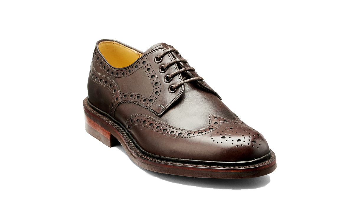 BARKER Kendall Shoes - Mens Brogues - Dark Ebano Calf - front view