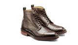 BARKER Langdale Boots - Mens Lace Up - Dark Ebano Calf - angled pair view