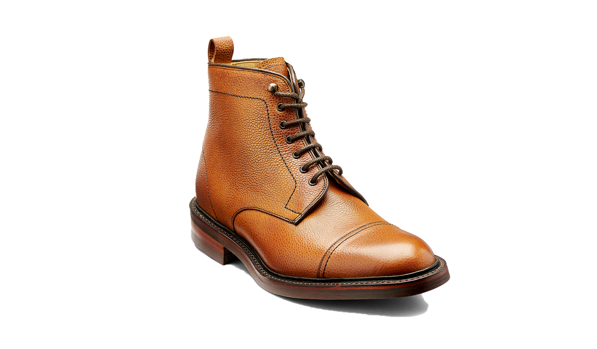 BARKER Langdale Boots - Mens Lace Up - Cedar Grain - front view