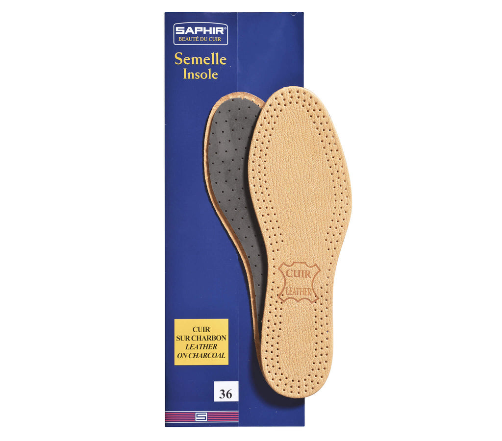 Saphir Leather & Charcoal Insoles – official product image