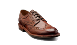 BARKER Magnum Shoes - Mens Derby Brogues - Tan Dip Dyed - front view