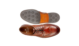 BARKER Magnum Shoes - Mens Derby Brogues - Tan Dip Dyed - sole view