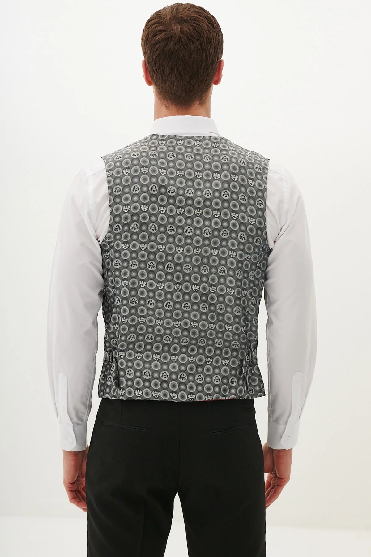 50% OFF - MARC DARCY Dalton Single Breasted Waistcoat - Black Diamond - Size: UK 40 Regular