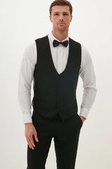 50% OFF - MARC DARCY Dalton Single Breasted Waistcoat - Black Diamond - Size: UK 40 Regular