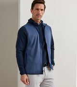 Peter Millar Vail Gilet in Bali Blue - model front view