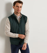 Peter Millar Vail Gilet in Pine Brook - model front view