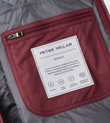 Peter Millar Essex Quilted Gilet in Bordeaux - interior detail