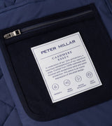 Peter Millar 25th Anniversary Cashmere Essex Gilet in Navy - interior detail