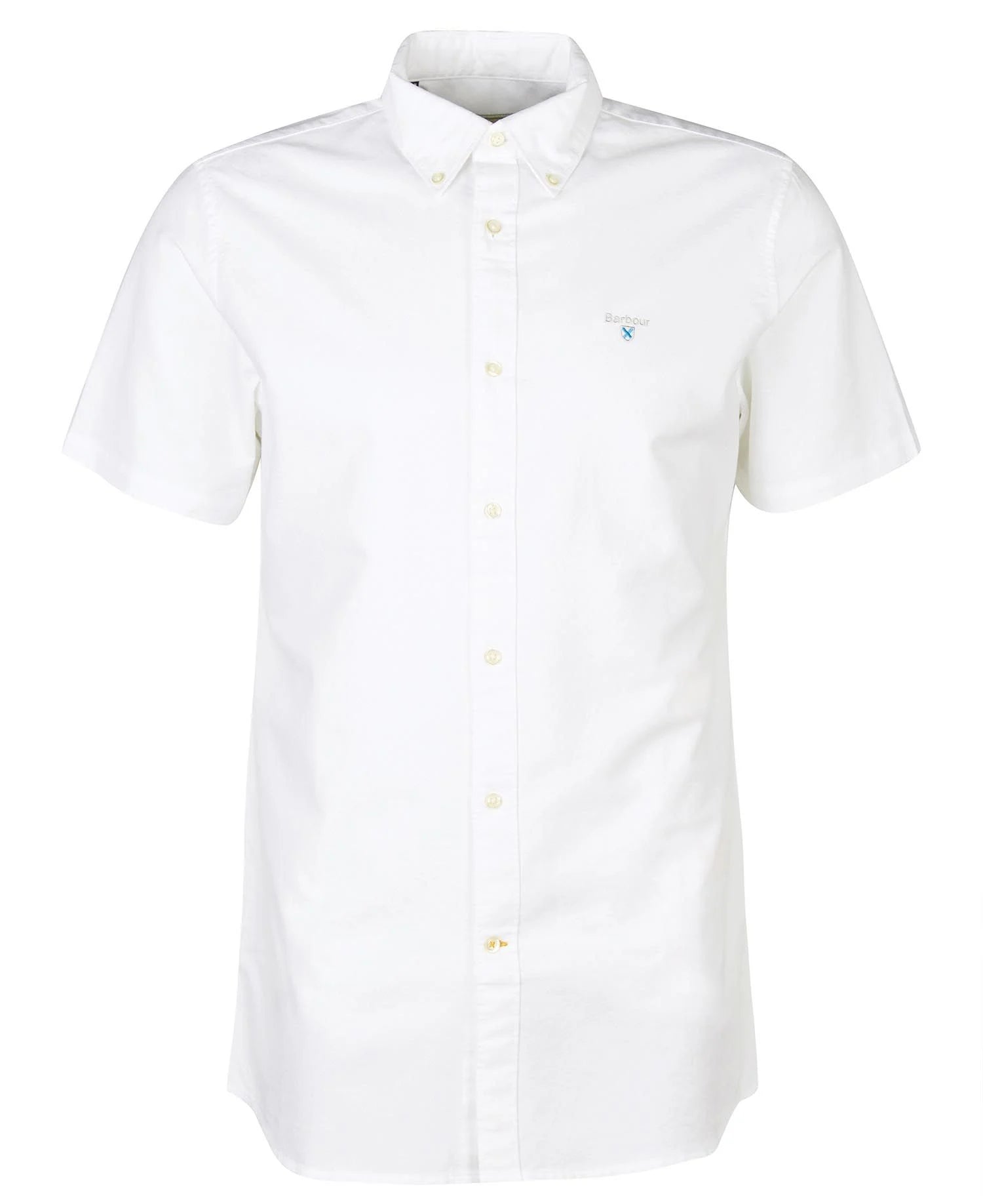 BARBOUR Oxtown Short Sleeve Tailored Shirt - Mens - White