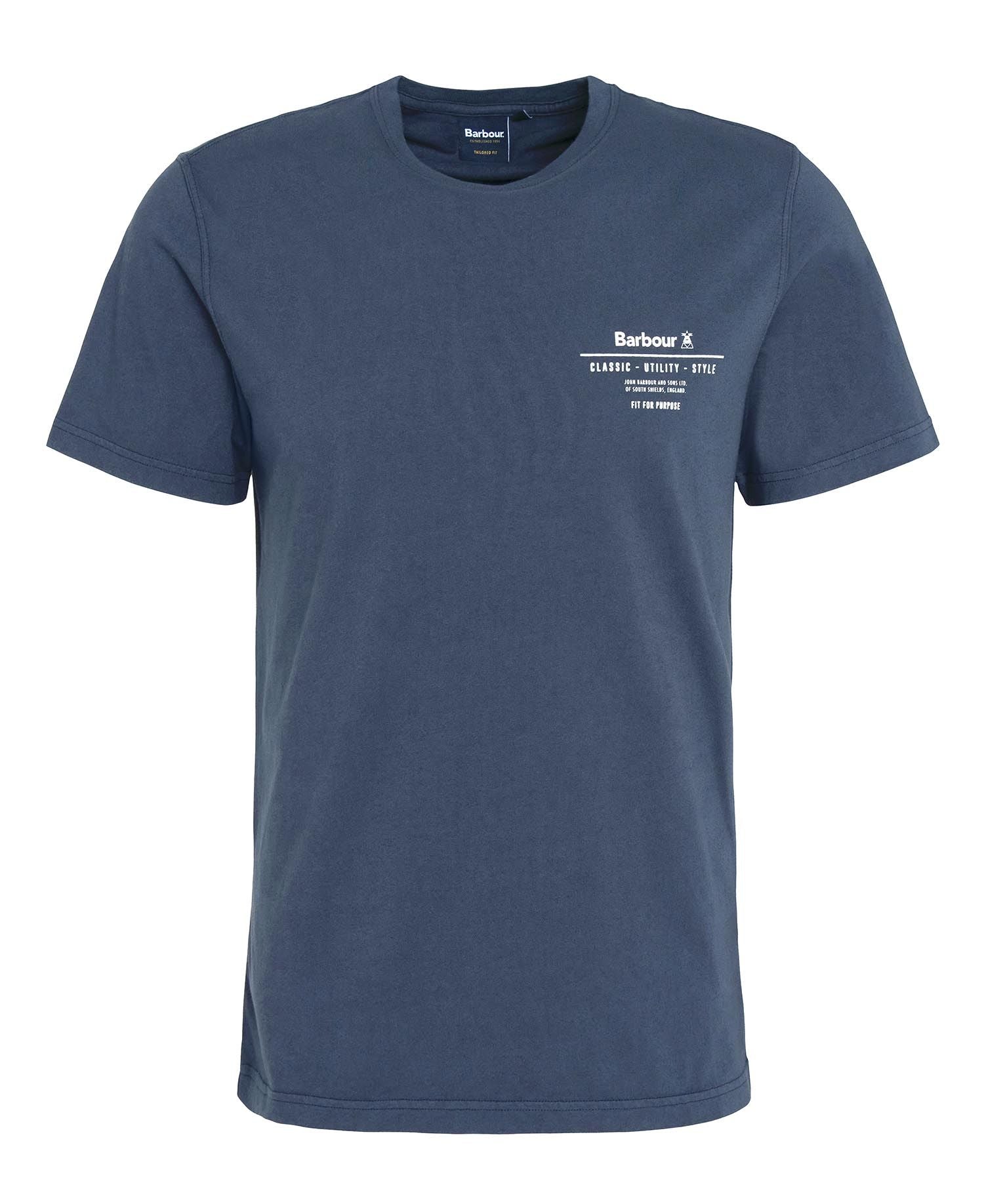 BARBOUR Hickling Logo T-Shirt - Men's - Navy