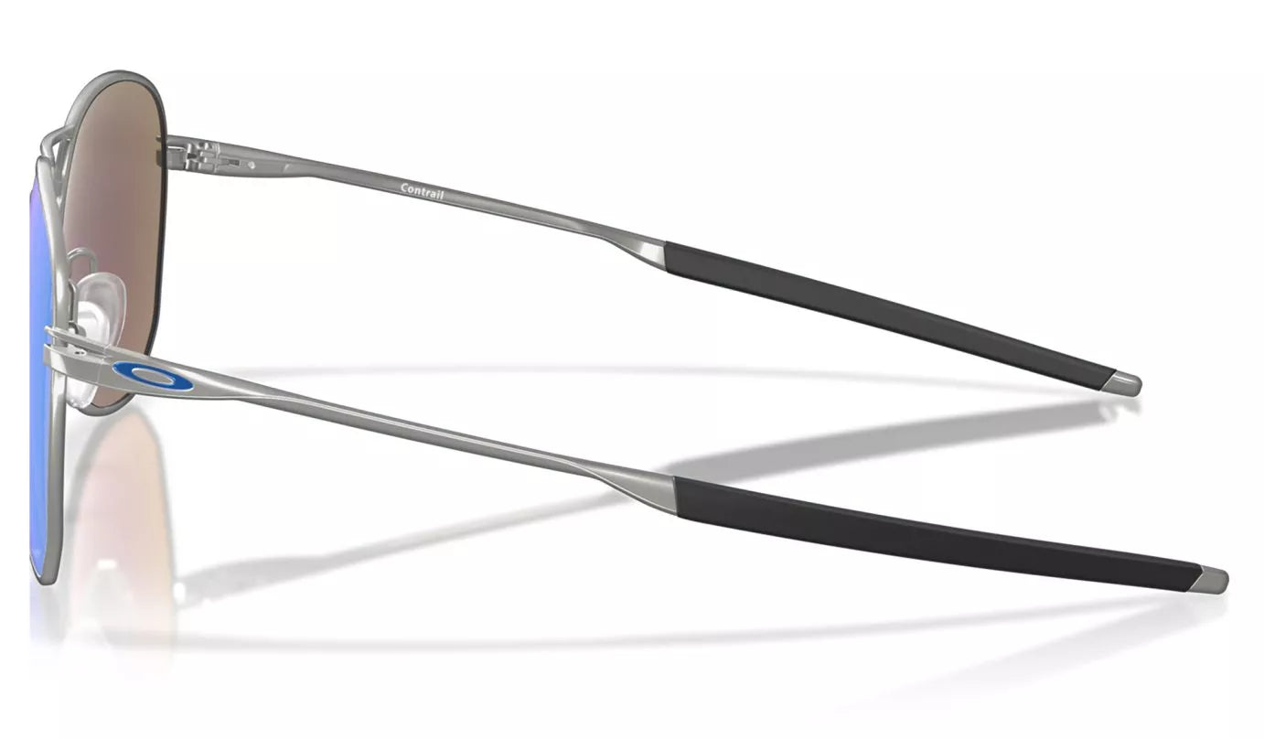 20% OFF - OAKLEY Contrail Sunglasses - Satin Chrome - Prizm Sapphire Lens