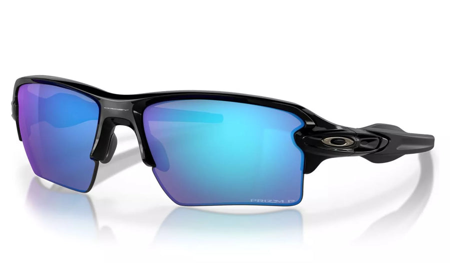OAKLEY Flak 2.0 XL Sunglasses Polished Black Prizm Sapphire Polari A Farley