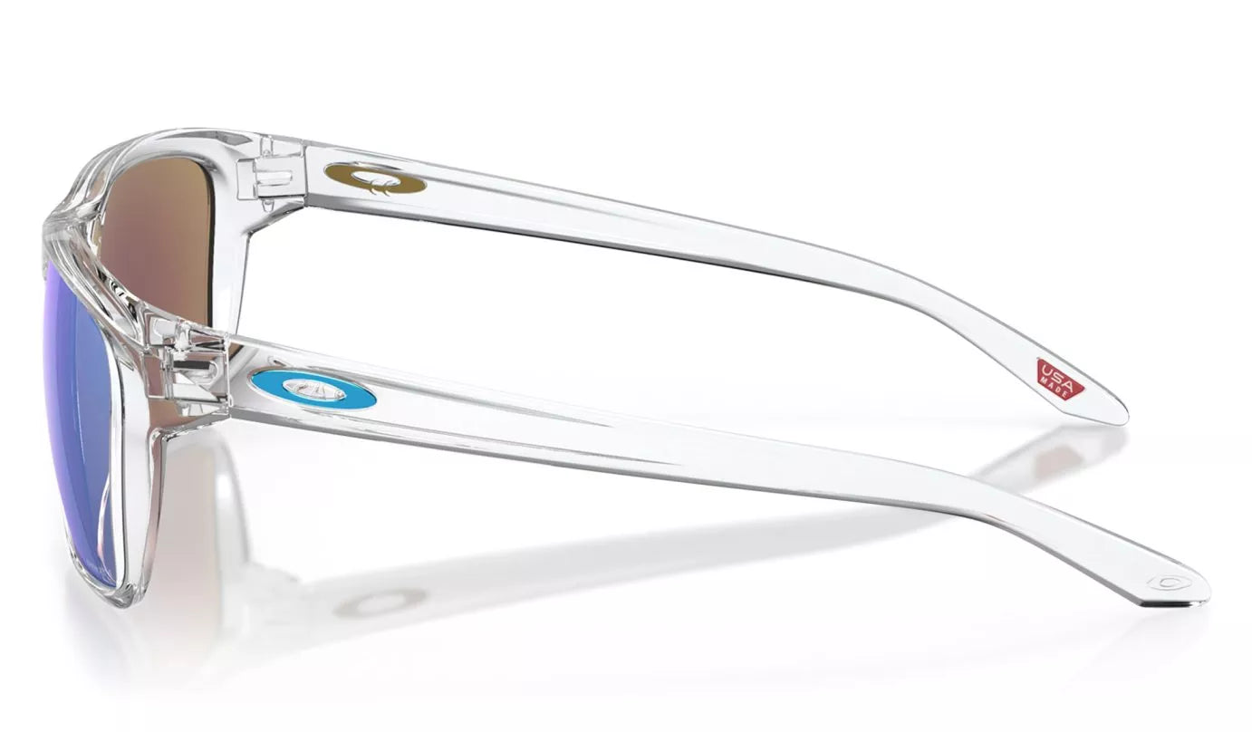 OAKLEY Sylas Sunglasses - Polished Clear - Prizm Sapphire Lens