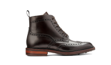 BARKER Pennine Boots - Mens Derby Brogue - Dark Ebano Calf - side view
