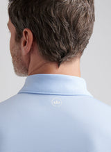 PETER MILLAR Jubilee Stripe Performance Jersey Polo Shirt – Men’s Classic Fit – Cottage Blue