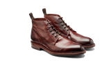 BARKER Ryan Boots - Mens Lace Up - Rosewood Dip Dyed - angled pair view