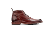BARKER Ryan Boots - Mens Lace Up - Rosewood Dip Dyed - side view