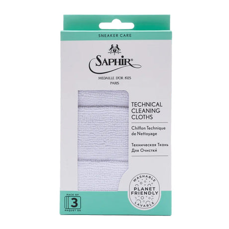 Saphir Médaille d'Or Technical Sneaker Cleaning Cloths – Pack of 3