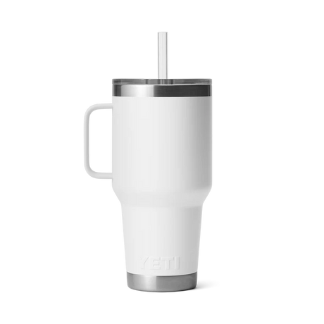 YETI Rambler 35 OZ (994ml) Straw Mug With Straw Lid - White