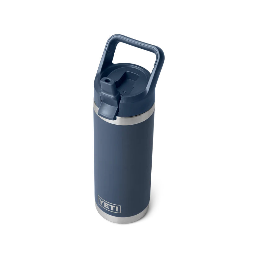 YETI Rambler 18 OZ (532ml) Bottle With Straw Cap - Navy