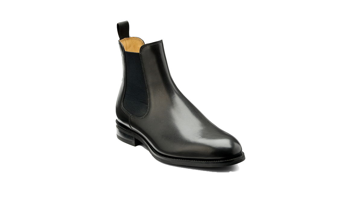 BARKER Wantage Boots - Mens Chelsea - Black Calf - front view