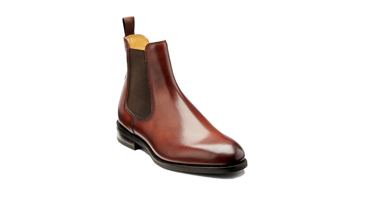 BARKER Wantage Boots - Mens Chelsea - Walnut Calf - front view