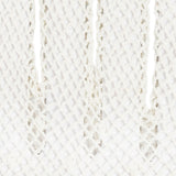 Women's cotton crochet gloves in ecru - close up on the fingers