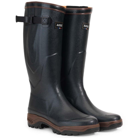 AIGLE Parcours 2 Vario Wellingtons Boots - Adjustable Fit - Bronze Green