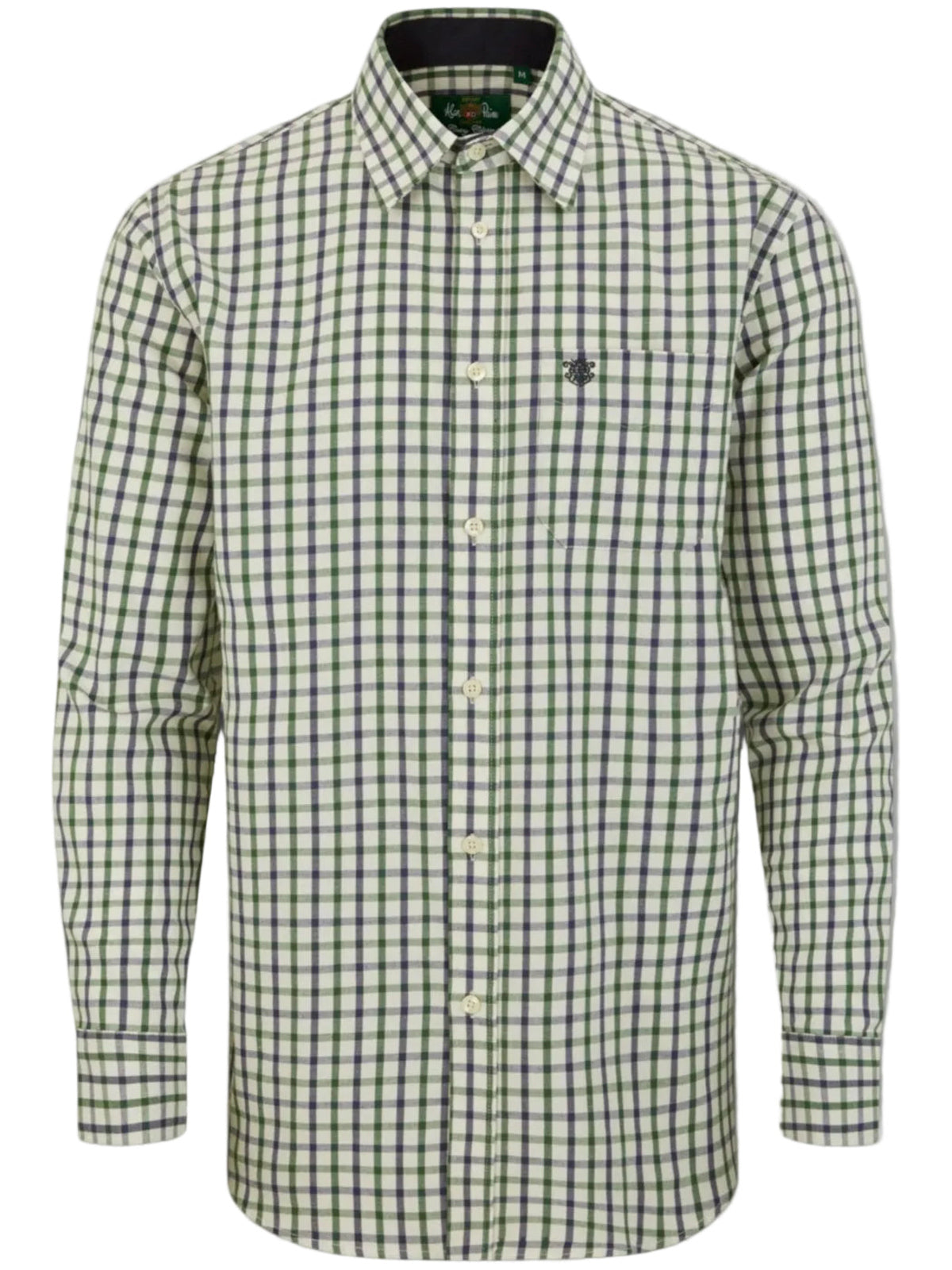 ALAN PAINE Aylesbury Mens Country Check Shirt - Blue & Green