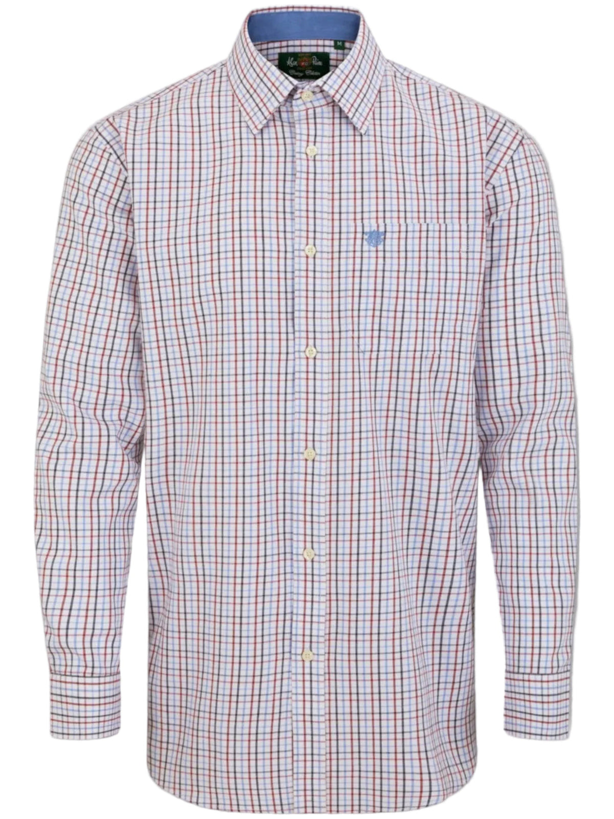 ALAN PAINE Aylesbury Mens Country Check Shirt - Blue & Red