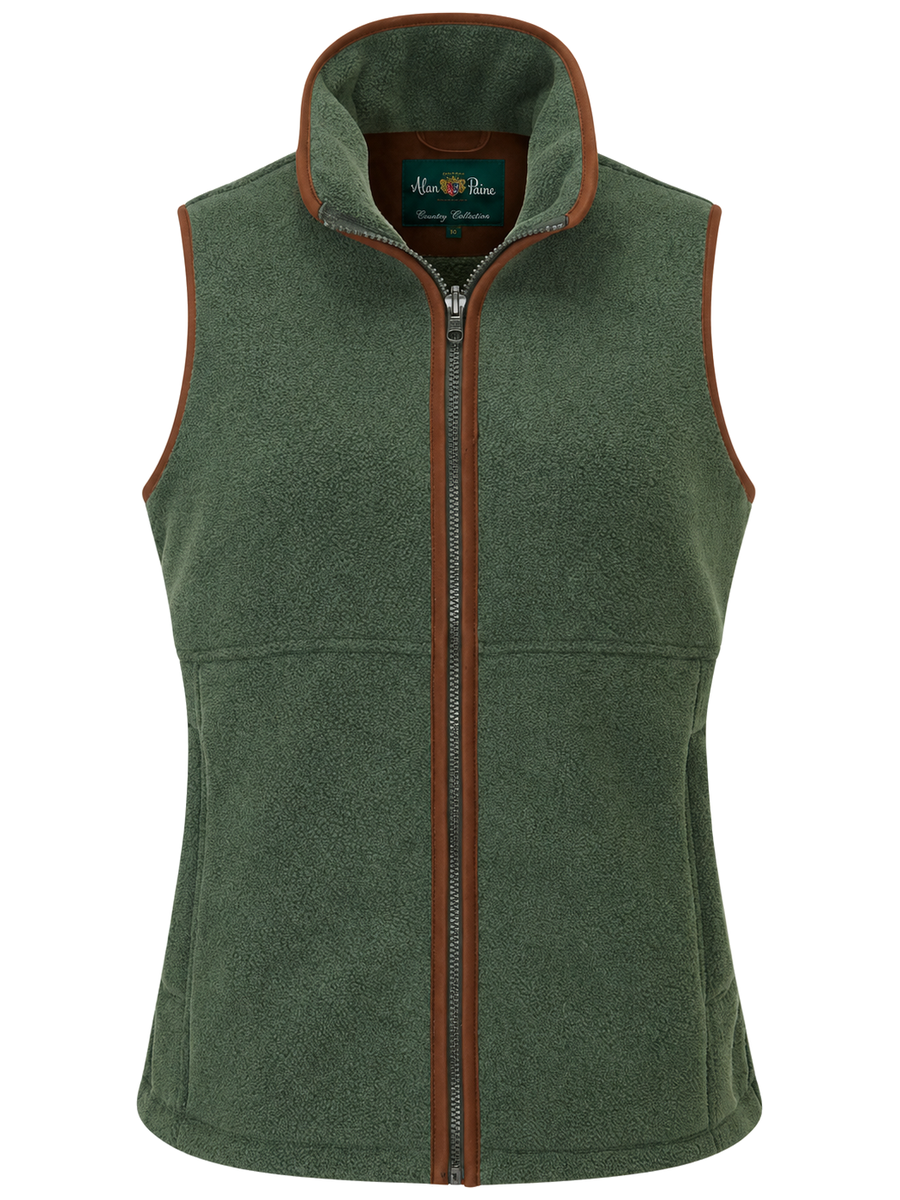 ALAN PAINE Aylsham Ladies Fleece Gilet - Cedar Green