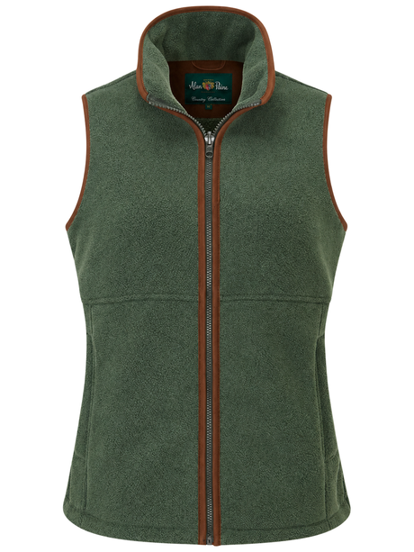 ALAN PAINE Aylsham Ladies Fleece Gilet - Cedar Green