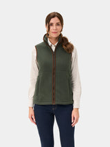 ALAN PAINE Aylsham Ladies Fleece Gilet - Cedar Green