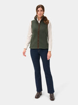 ALAN PAINE Aylsham Ladies Fleece Gilet - Cedar Green