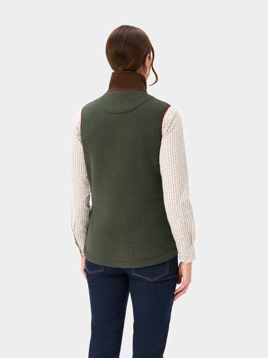 ALAN PAINE Aylsham Ladies Fleece Gilet - Cedar Green
