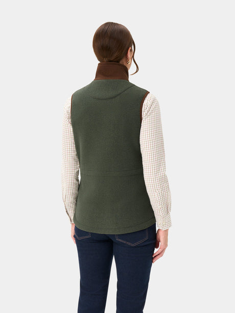 ALAN PAINE Aylsham Ladies Fleece Gilet - Cedar Green
