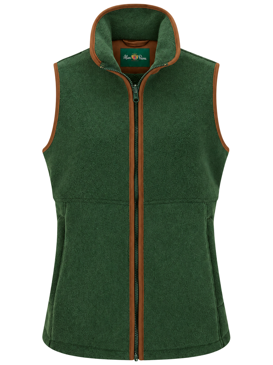 ALAN PAINE Aylsham Ladies Fleece Gilet - Evergreen