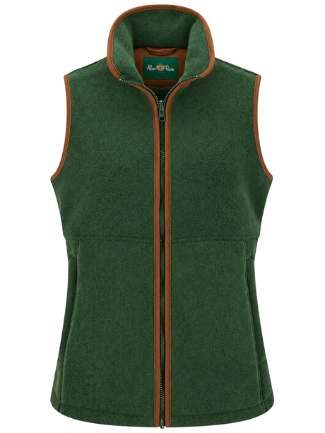 ALAN PAINE Aylsham Ladies Fleece Gilet - Evergreen