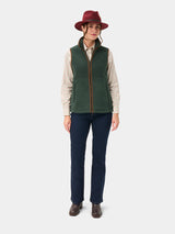 ALAN PAINE Aylsham Ladies Fleece Gilet - Evergreen