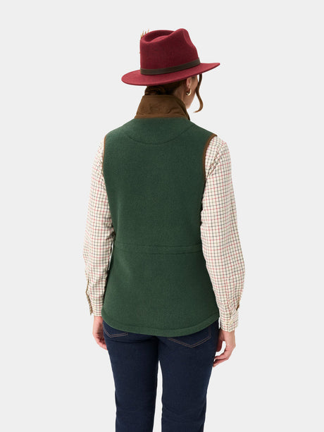 ALAN PAINE Aylsham Ladies Fleece Gilet - Evergreen