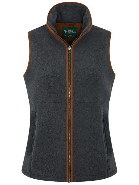 ALAN PAINE Aylsham Ladies Fleece Gilet - Gunmetal