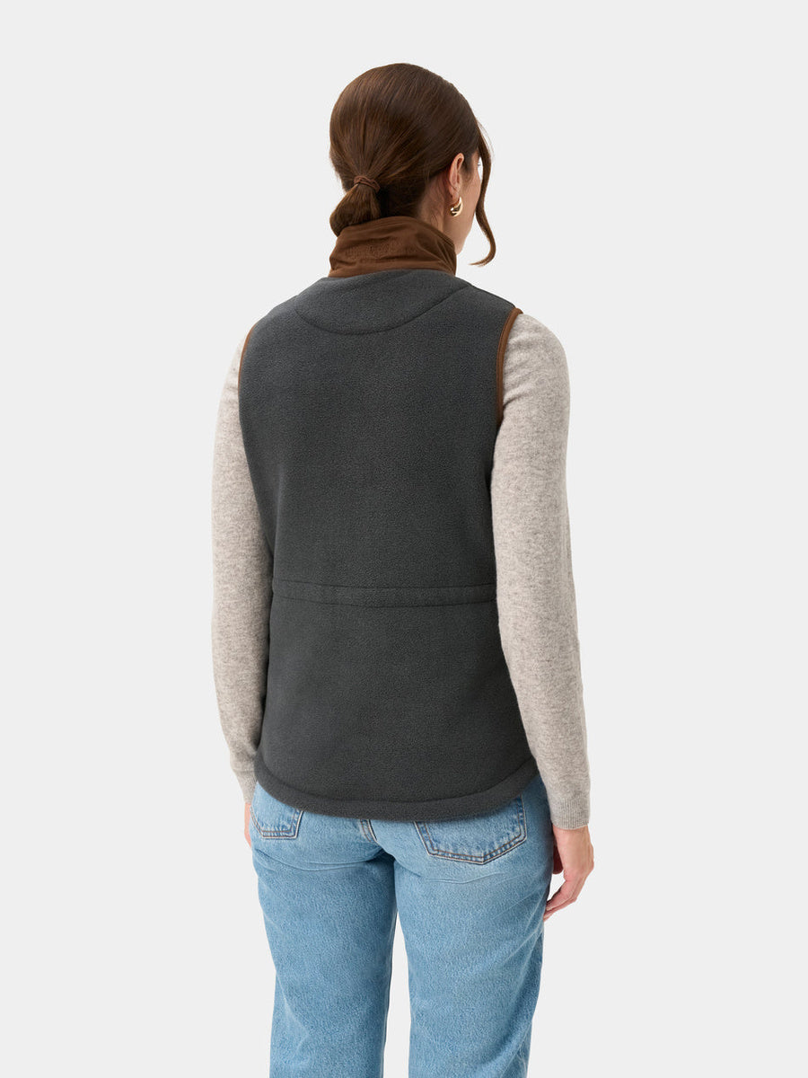 ALAN PAINE Aylsham Ladies Fleece Gilet - Gunmetal
