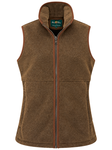 ALAN PAINE Aylsham Ladies Fleece Gilet - Pecan