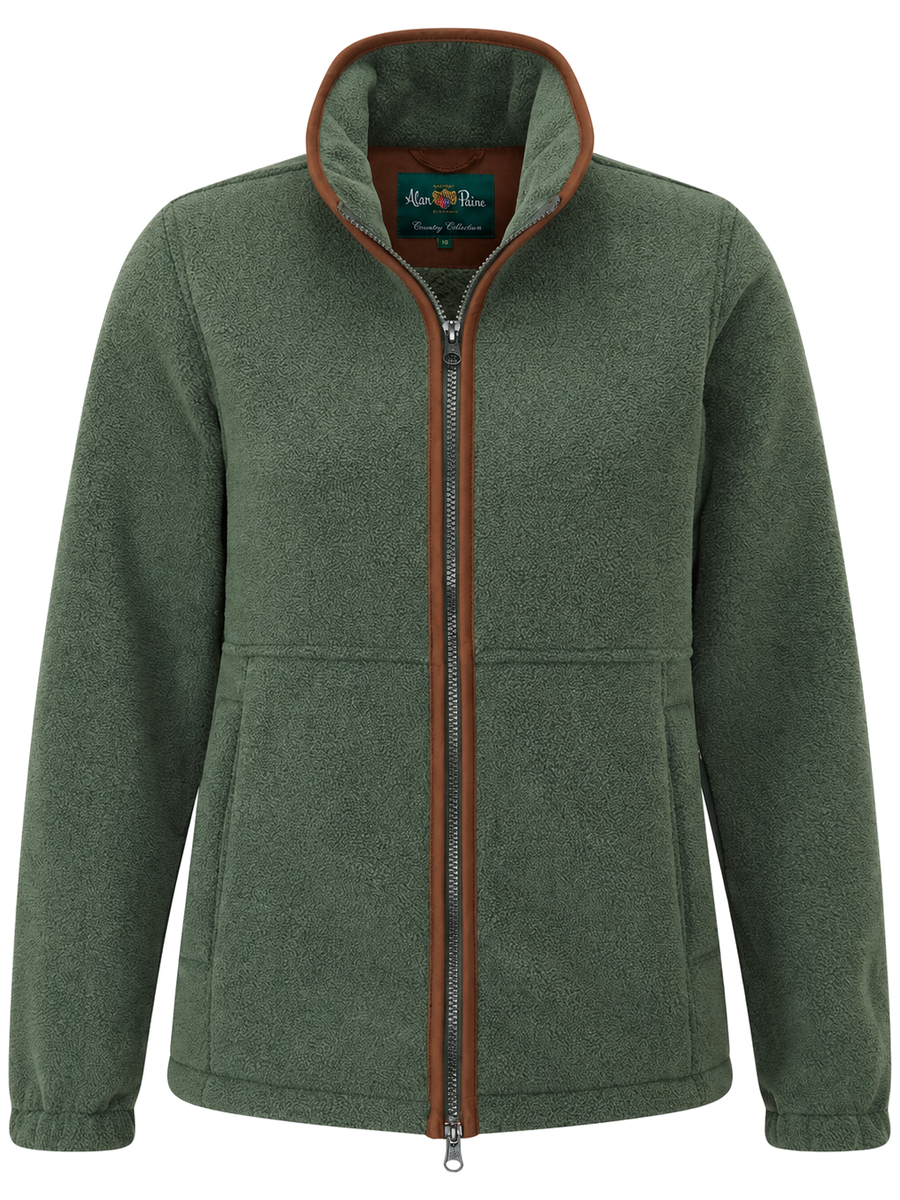 ALAN PAINE Aylsham Ladies Fleece Jacket - Cedar Green